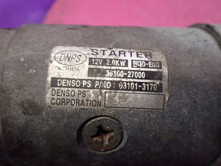 фото №8, Hyundai trajet 2.0 crdi стартер 3610027000 031013170 9 зубів