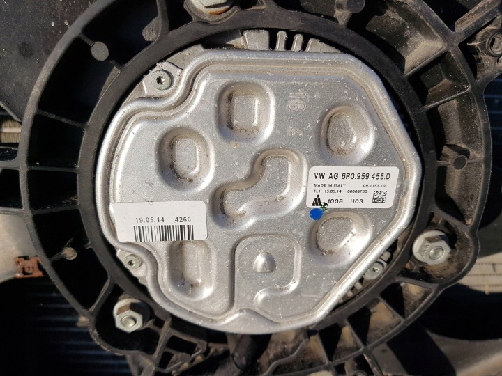 фото №8, Vw polo v 6r 6c рестайлинг 15-17r 1.4 tdi передняя панель радиатор вентиляторы