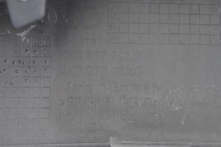 фото №9, Диффузор накладка бампер зад задний задний audi a6 c8 s-line sedan 2018-2022