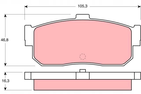 TRW GDB1172 КОЛОДКИ ДИСКОВЫЕ ТОРМОЗНОЕ