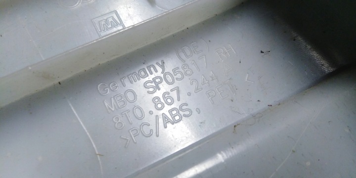 фото №7, Audi a5 8t s-line 10r защита стойка 8t0867244a eur