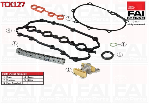 фото №2, Набор цепи распределительный вал fai autoparts tck127