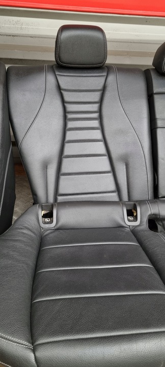 фото №13, Mercedes w213 універсал сидіння підігрів диван зад обшивки біла nić шкіра комплект