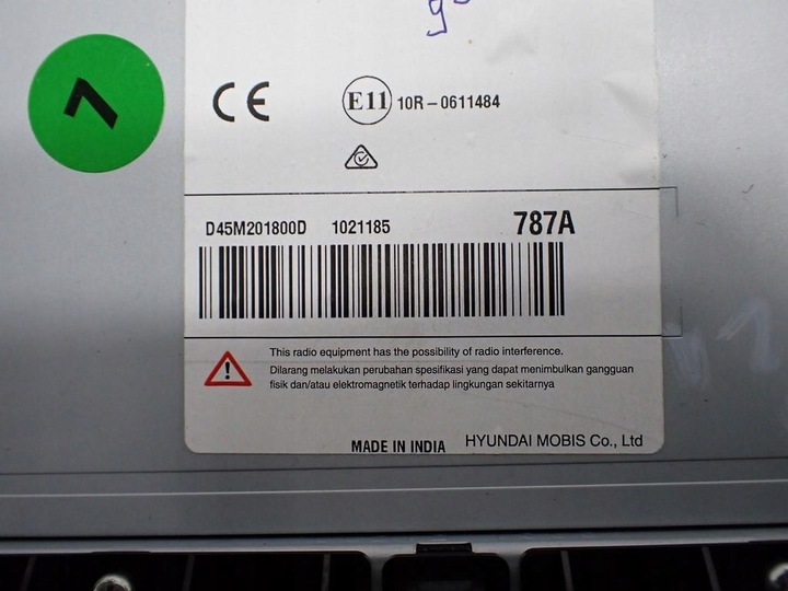 фото №8, Радіо заводські оригінал 96160-k78704 96210-k7400 hyundai i10 iii 22r