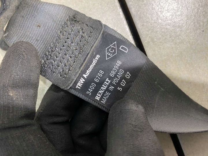 фото №7, Pas безпеки праві зад clio iii 3d 34006766