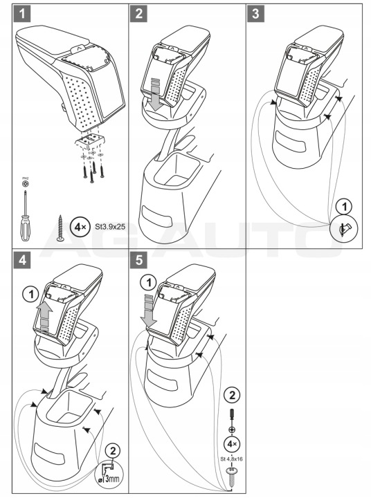 фото №7, Подлокотник з адаптер do kia soul, 2009-2014, arm2-black