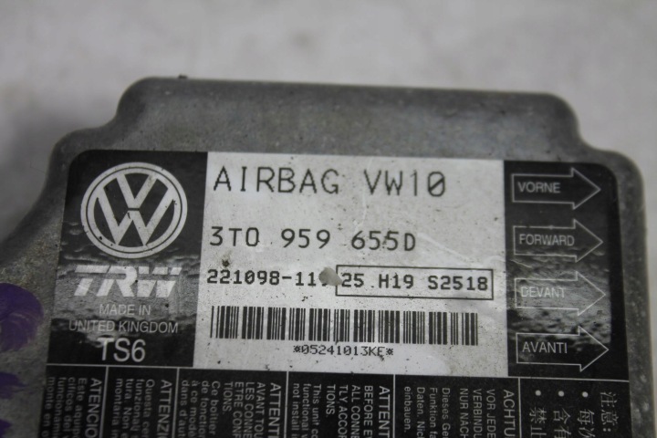 фото №8, Модуль подушок безпеки airbag skoda oem номер 3t0959655d