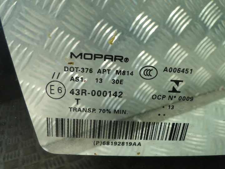 фото №3, Стекло лобовое перед jeep compass 2013 p68192819aa