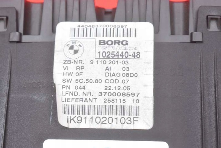 фото №5, Спідометр  прилади eu 9110201-03 bmw e90 e91 2.5xi 218 km 04-10