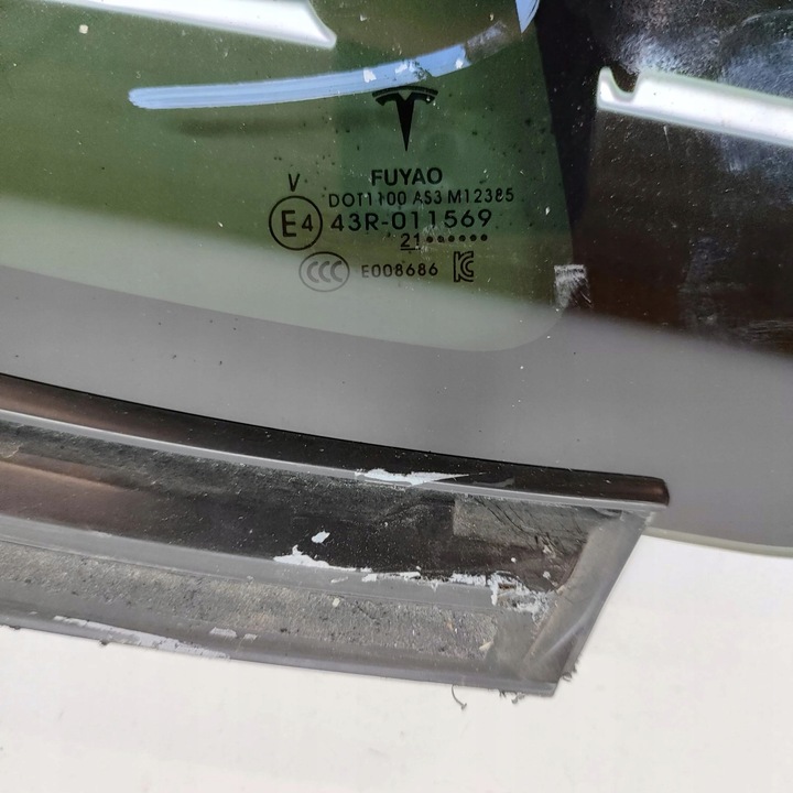 фото №7, Tesla модель y 2021 права сторона скло кузовна двері задніх