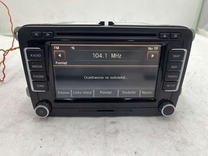 фото №5, Радио cd навигация vw passat tiguan golf touran 1t0035860d pl меню + код