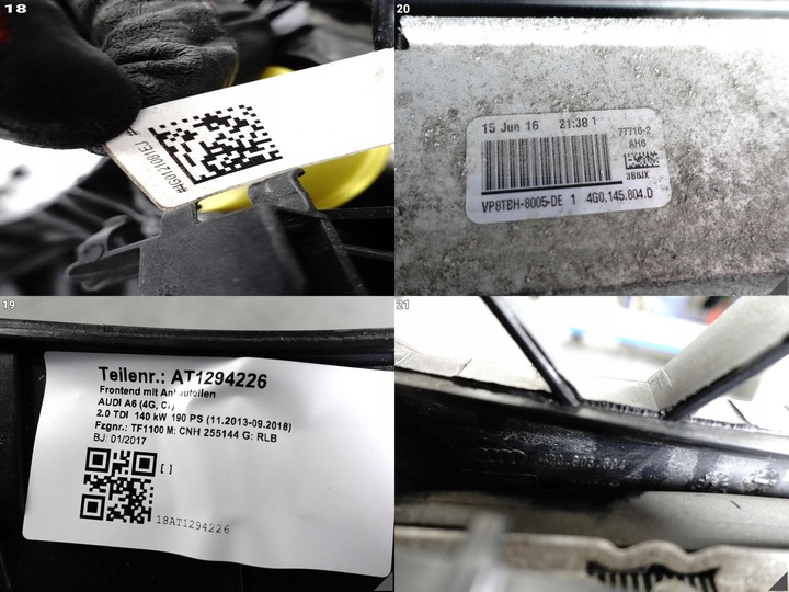 фото №10, Audi a6 c7 4g0 11-18 рестайлінг 2.0tdi 190ps вентилятор радіатор pas підсилювач