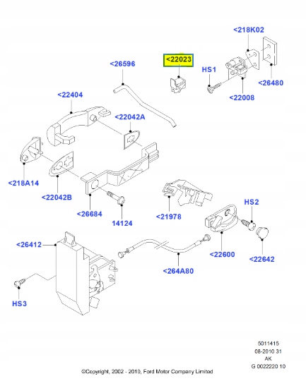 фото №6, Ustalacz - барабан замка двері зад ford focus 1998-2005 cak oem номер 1074601