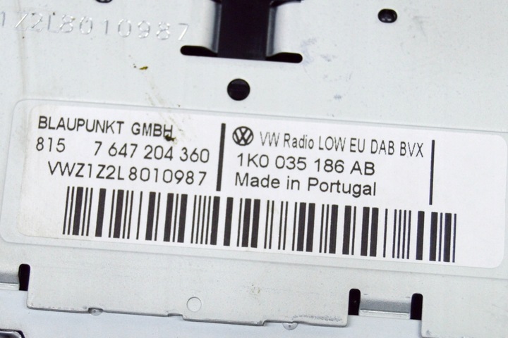 фото №6, Volkswagen passat b7 радиопроигрыватель музыкальный модуль главная 1k0035186ab