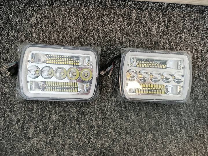 фото №6, Лампы передние led jeep cherokee xj wrangler yj