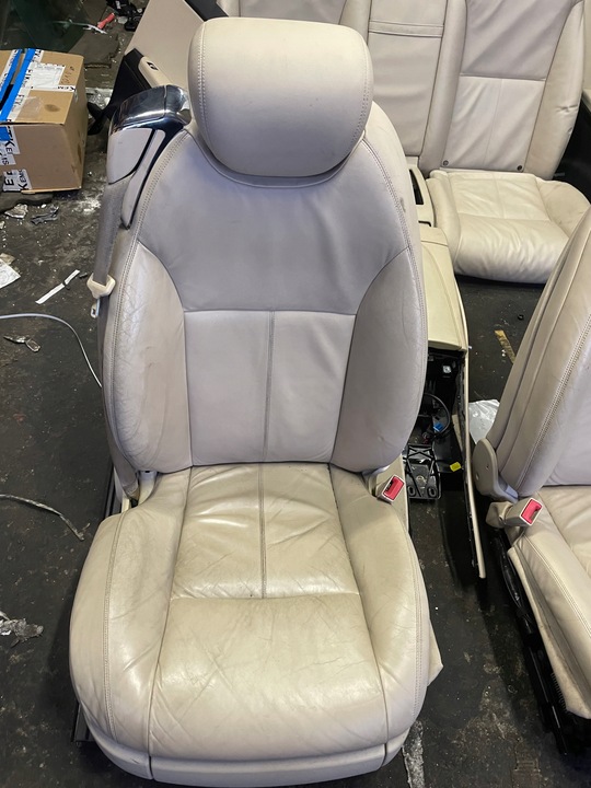 фото №10, Mercedes w216 рестайлінг сидіння шкіра napa дерево темне комплект обшивки tapoicerk