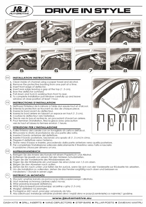 фото №8, Ветровики heko porsche cayenne ii od 2010 - 2018 2 штуки