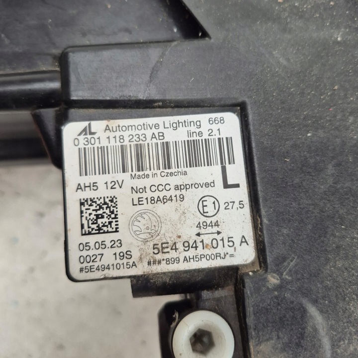 фото №9, Skoda octavia iv 4 5e4 полный led фара левая перед передняя 5e4941015a