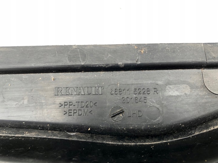 фото №5, Renault clio iv панель под лобовым стеклом верхний пластик 668115228