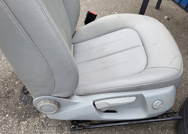 фото №11, Сиденье с подогревом правые перед подушка безопасности застёжка audi a7 4g серый кожа оригинальный номер eu