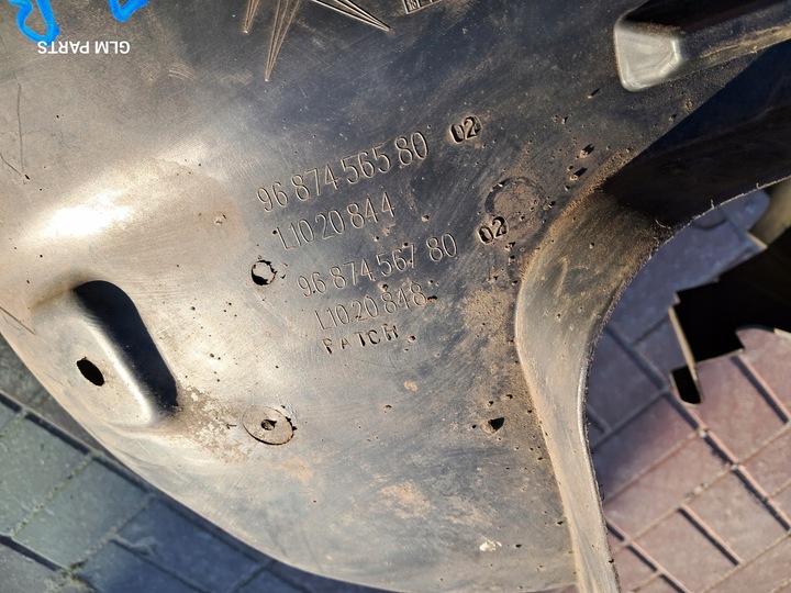 фото №15, Citroen c4 ii b7 правые подкрылок передние 9687456580