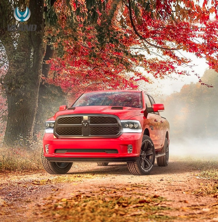 фото №15, Dodge ram 2009-2018 лампа лампи led vland ліва +права європа чорний matrix