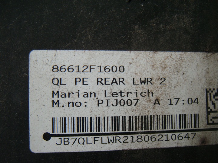 фото №8, Kia sportage 4 iv рестайлинг 2018-2022 бампер задний 86612-f1550