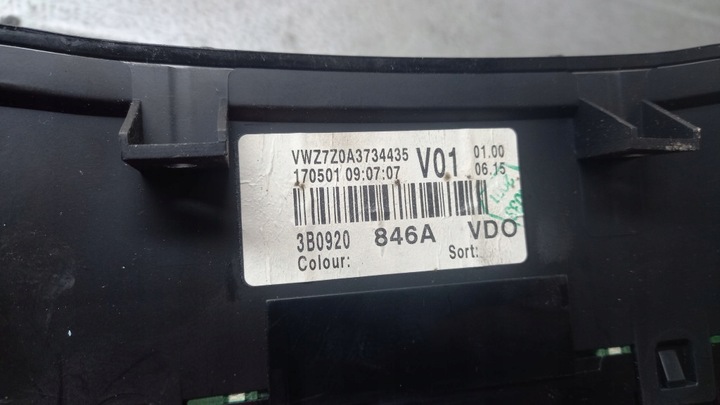 фото №7, Спідометр  vw passat b5.5 рестайлінг 01r універсал 3b0920846a