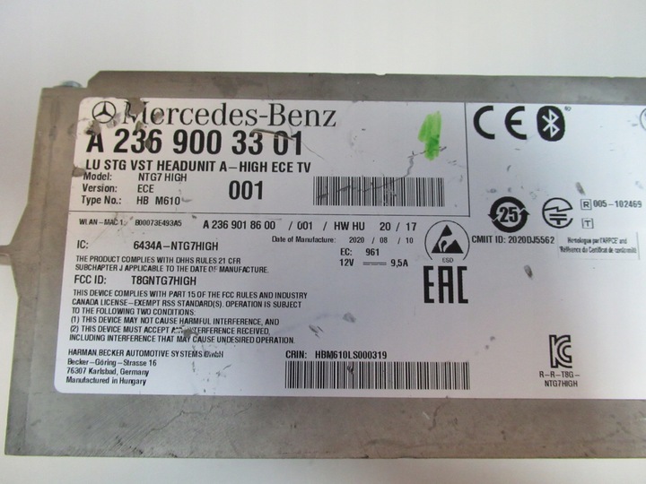 фото №5, Mercedes навигация ntg7 high ece tv a2369003301