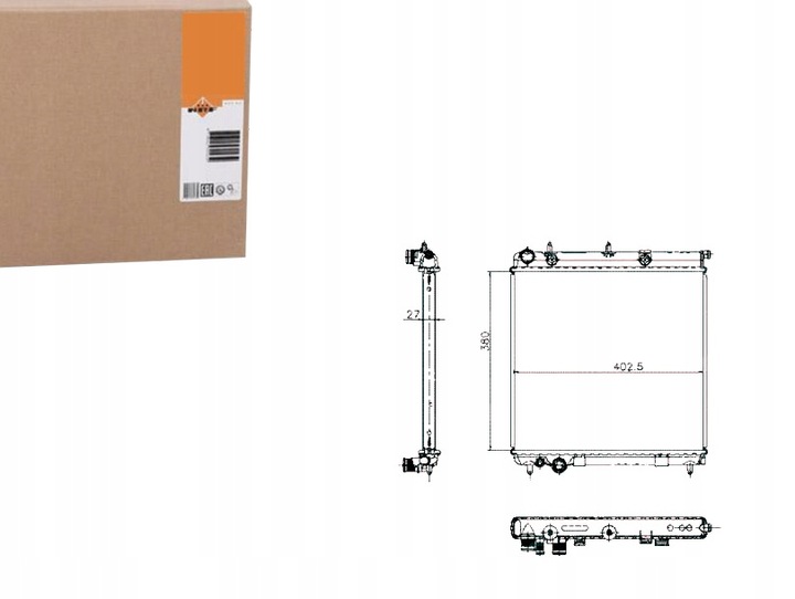 фото №1, Радиаторов двигателя nrf 1330c1 1331tt 106119 cn2187