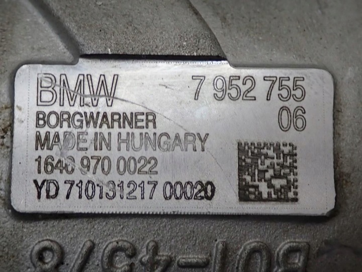 фото №10, Турбина регулятор 7952755 bmw 2 u06 ii active tourer 218i 1.5 b38 136km 22r