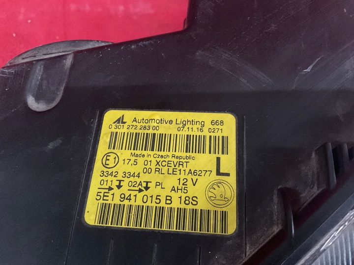 фото №9, Лампа перед правая skoda octavia iii ксенон 5e1941016b 18s оригинал