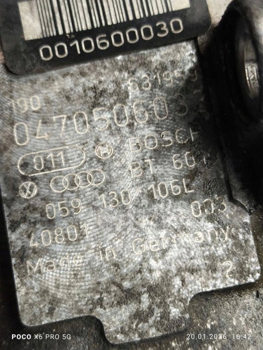 фото №10, Насос паливна рейка  2.5 tdi audi a6 s6 c5 4b 0470506033 059130106l