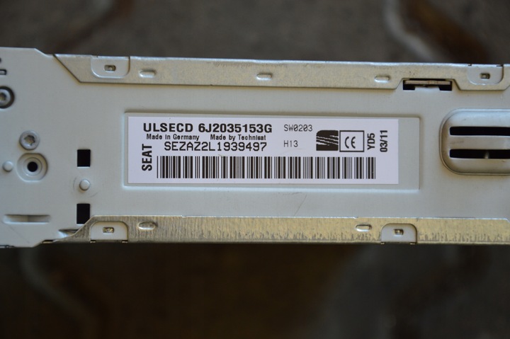 фото №1, Seat ibiza 6j радио cd mp3 6j2035153g