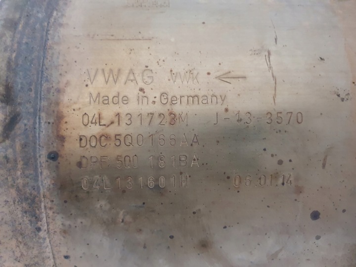 фото №8, Каталізатор dpf vw golf vii 1.6 tdi seat skoda audi 04l131723m 04l131601h