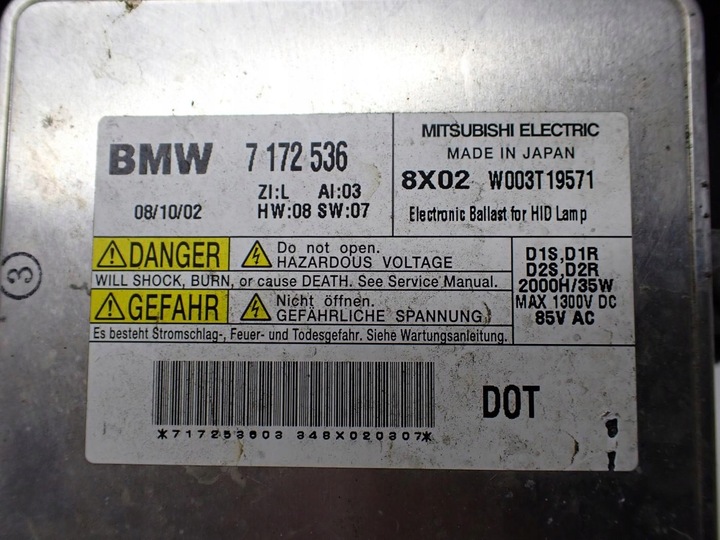 фото №8, Лампа левый перед bi-xenon европа 7202583 7172536 bmw 3 e90 e91 lci рестайлинг 09r