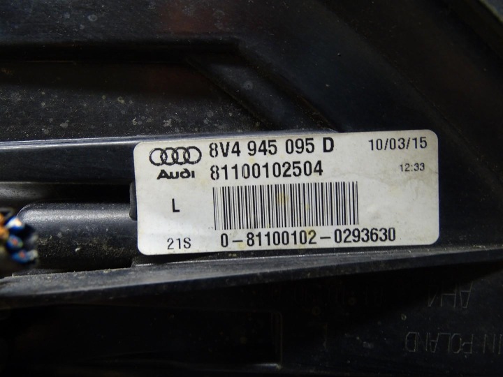 фото №10, Фара левая левое зад задняя w крыло led 8v4945095d audi a3 8v 5d sb
