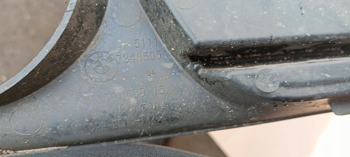 фото №6, Решётка левая w бампер bmw 5 f10 f11 рестайлинг 7346505