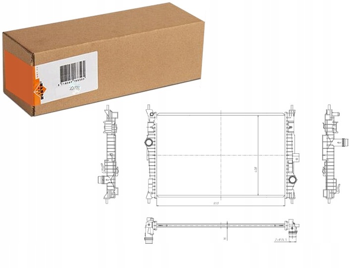 фото №1, Радиаторов двигателя воды ds ds 4 ii ds 7 citroen berlingo berlingo
