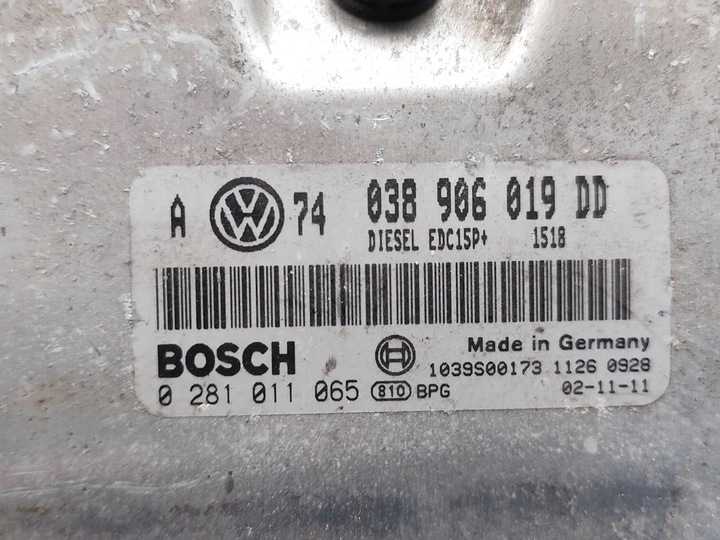 фото №7, Vw golf блок керування / модуль ecu 1.9 tdi дизель 74kw 101 hp 038906019dd 2002