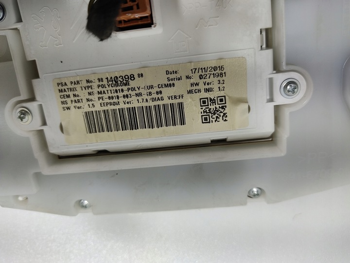 фото №9, Спидометр peugeot 208 i 1.2 vti 9814696380 9814039880 2012-2019 европа