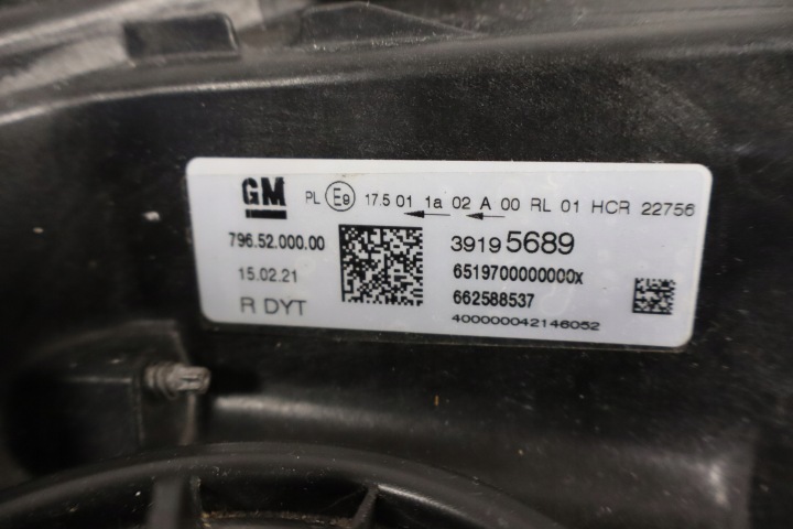 фото №14, Фара передняя правая opel astra k v рестайлинг led 39195689 2019-2022