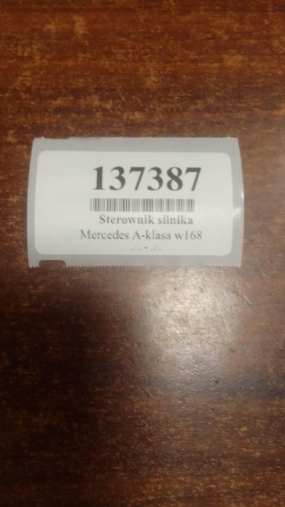 фото №5, Mercedes a-klasa w168 блок управления двигателем (ecu) 0281010510