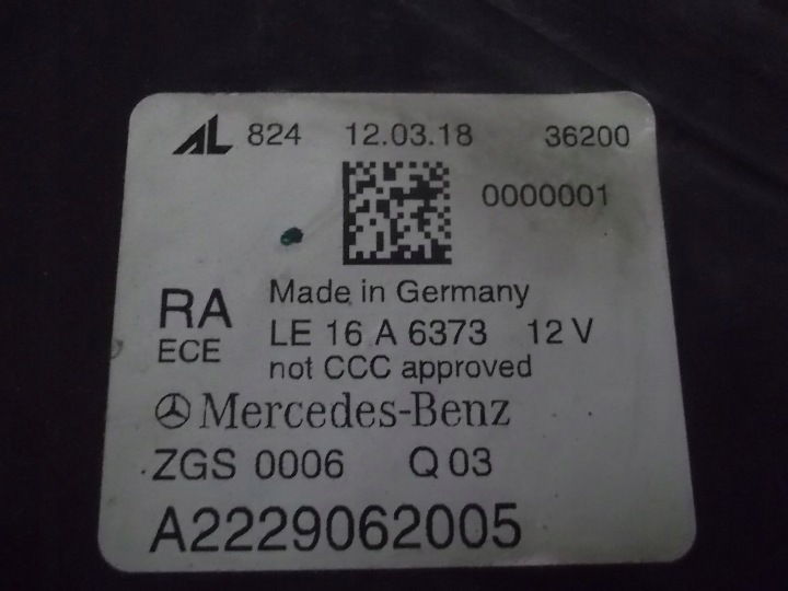 фото №9, Mercedes s класс рестайлинг 222 w222 led multibeam фара правая a2229062005
