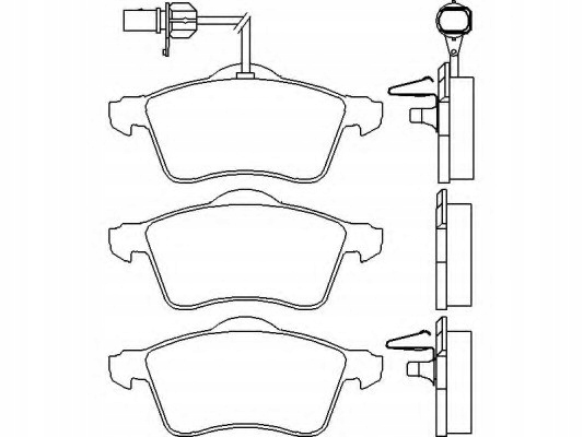 фото №1, Тормозные колодки тормозные vw transporter t-4 90- 03