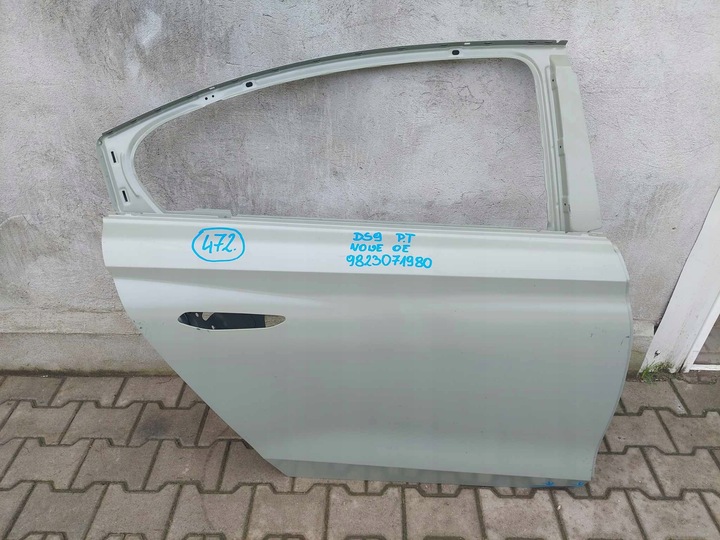 фото №1, Citroen ds9 двері праві зад задні нове оригінальний номер