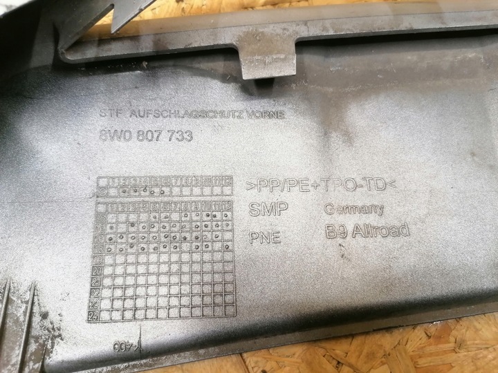 фото №9, Спойлер накладка бампера перед audi a4 b9 8w allroad 2015-2019r