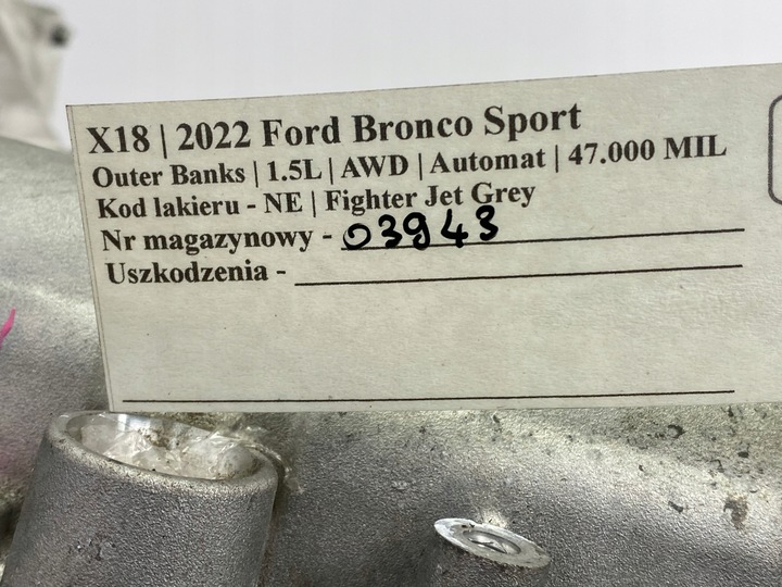 фото №16, Двигатель 1.5l ecoboost ford kuga mk3 втулка стабилизатора bronco sport 2020+ usa