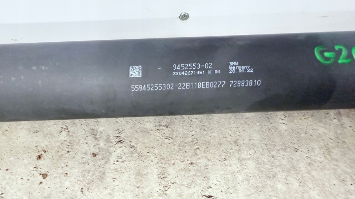 фото №8, Bmw g20 вал привідний sedan зад заднє 330e rwd 9452553