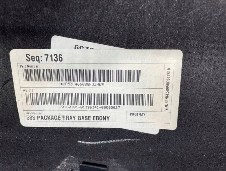фото №8, Полка багажника багажника lincoln mkz ii 2013-2020 hp53f46668gf3zhe